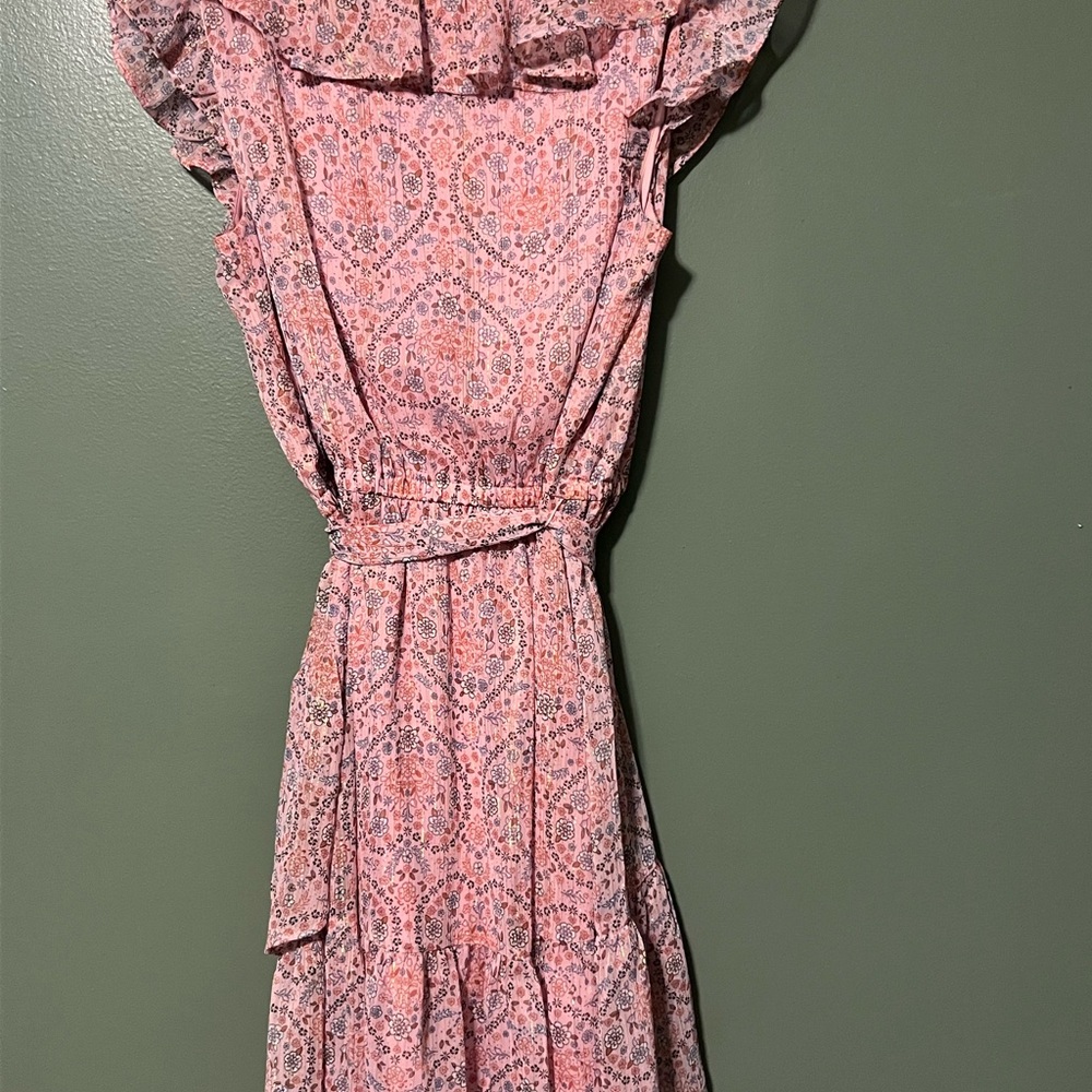 LC Lauren Conrad Pink Floral Midi Dress NWT - Picture 5 of 6